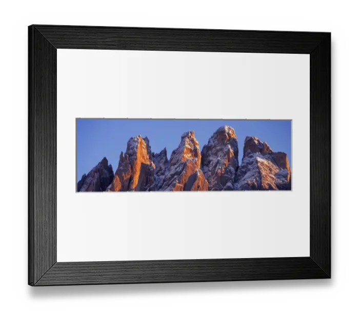 Framed Print : Europe, Italy, Odle Group. Late light accentuates the jagged surfaces of the Odle Group Framed Print : Europe, Italy, Odle Group. Late light accentuates the jagged surfaces of the Odle Group
