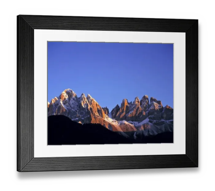 Framed Print : Europe, Italy, Odle Group. Evening light throws shadows on the Odle Group in the Dolomite Alps Framed Print : Europe, Italy, Odle Group. Evening light throws shadows on the Odle Group in the Dolomite Alps