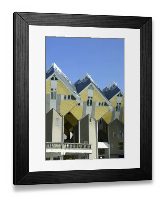 Framed Print : Netherlands, South Holland, Rotterdam, Kubuswoningen, or cube houses, Kubus Huis