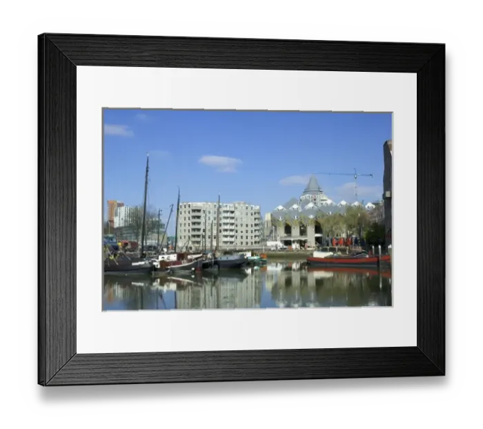 Framed Print : Netherlands, South Holland, Rotterdam, Kubuswoningen, or cube houses, Kubus Huis