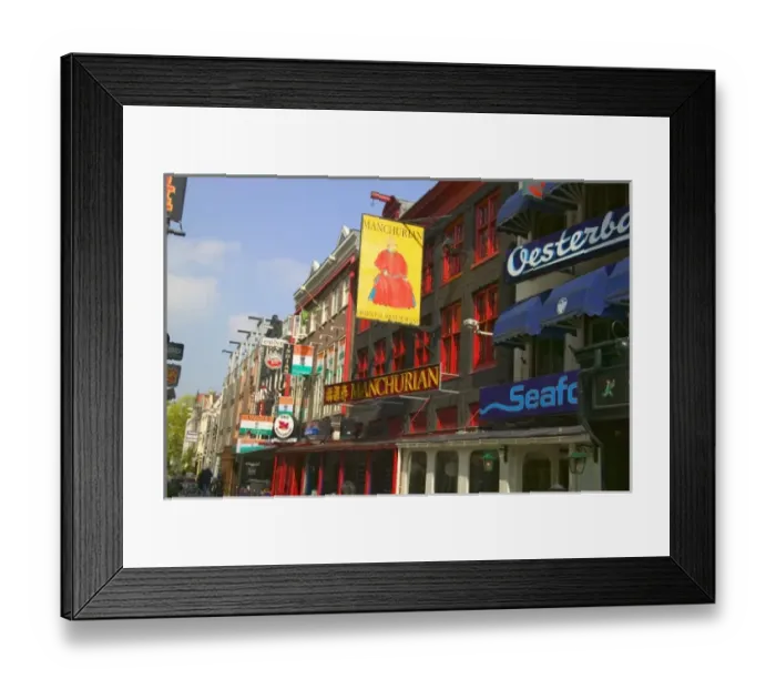 Framed Print : Street view, Amsterdam, Netherlands Framed Print : Street view, Amsterdam, Netherlands