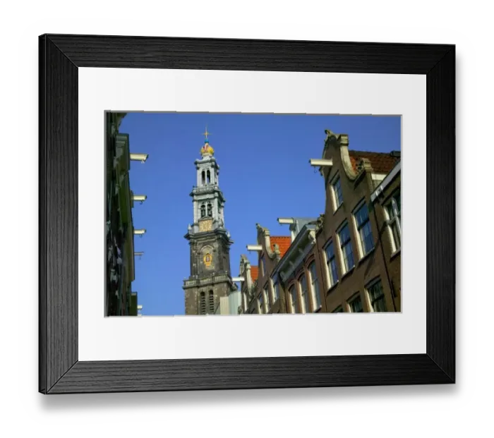 Framed Print : Westerkerk and neighboring buildings, Amsterdam, Netherlands Framed Print : Westerkerk and neighboring buildings, Amsterdam, Netherlands