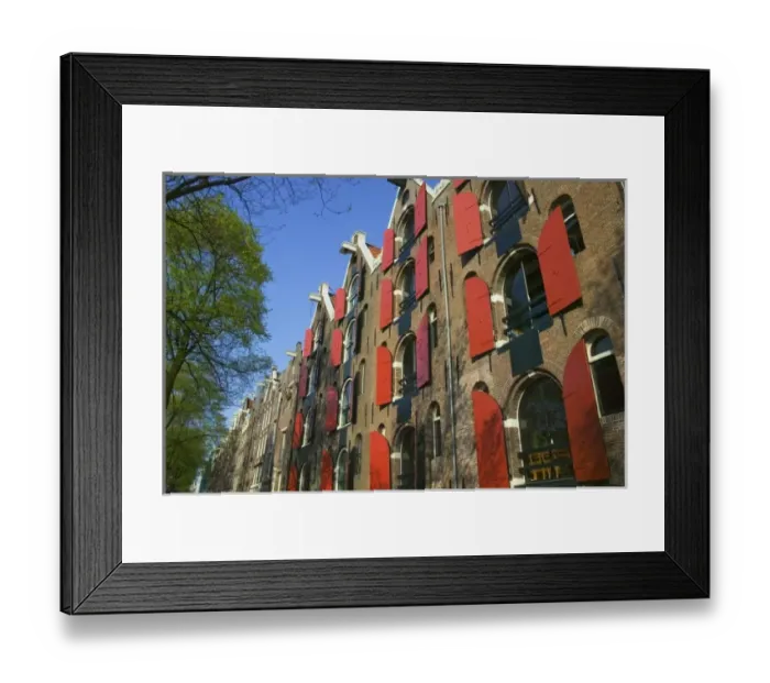 Framed Print : Colorful buildings, Amsterdam, Netherlands Framed Print : Colorful buildings, Amsterdam, Netherlands