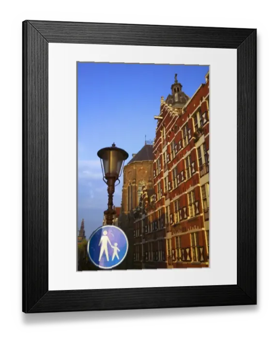 Framed Print : Houses with 17th or 18th century facade, Amsterdam, Netherlands Framed Print : Houses with 17th or 18th century facade, Amsterdam, Netherlands