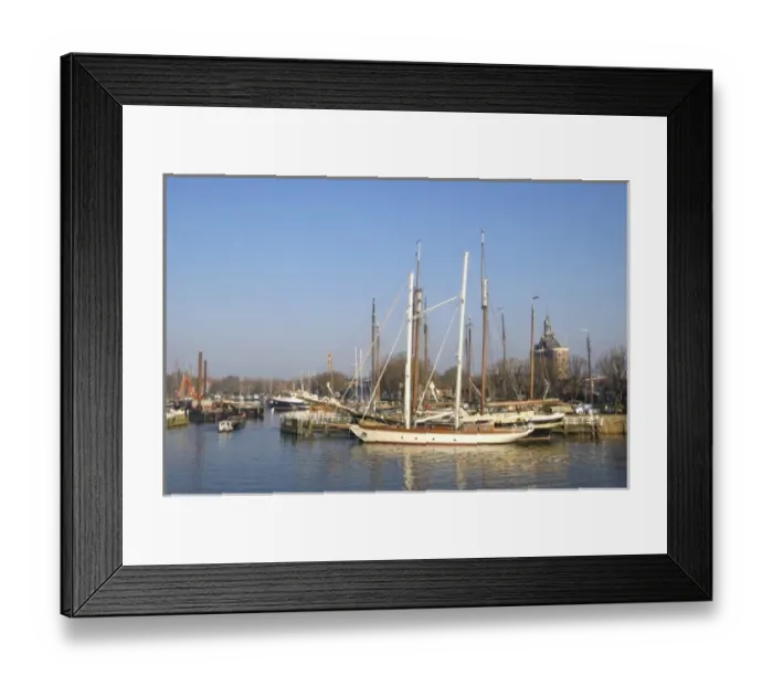 Framed Print : Enkhuizen, Netherlands, North Holland, West-Frisia, Usselmeer