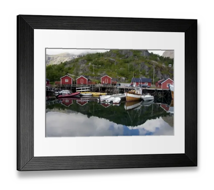 Framed Print : Norway, Nordland, Lofoten Archipelago, Nusfjord. Norways oldest & best preserved Framed Print : Norway, Nordland, Lofoten Archipelago, Nusfjord. Norways oldest & best preserved