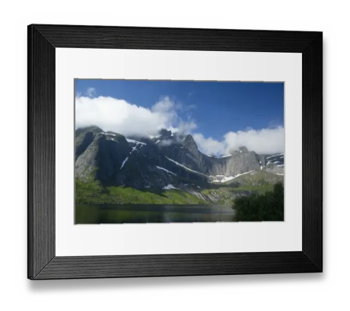 Framed Print : Norway, Nordland, Lofoten Archipelago, Gravdal. Fjord views Framed Print : Norway, Nordland, Lofoten Archipelago, Gravdal. Fjord views