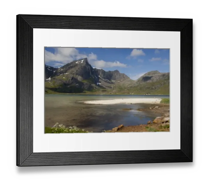 Framed Print : Norway, Nordland, Lofoten Archipelago, Gravdal area. Remote picturesque fjord Framed Print : Norway, Nordland, Lofoten Archipelago, Gravdal area. Remote picturesque fjord