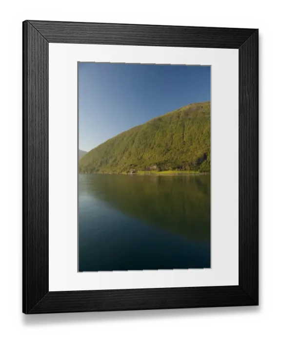 Framed Print : Norway, Geirangerfjord. Scenic fjord sailing toward Hellesylt & Geiranger. UNESCO