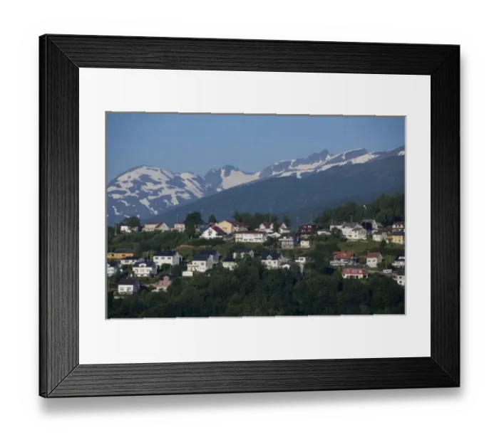 Framed Print : Norway, Geirangerfjord. Scenic fjord sailing toward Hellesylt & Geiranger. UNESCO