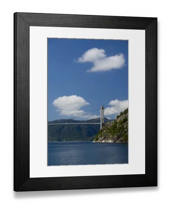 Framed Print : Norway, Stavanger, Lysefjord (aka Lyse Fjord), bridge Framed Print : Norway, Stavanger, Lysefjord (aka Lyse Fjord), bridge
