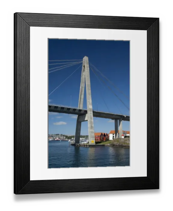 Framed Print : Norway, Stavanger. Bridge from Stavanger to outter island Framed Print : Norway, Stavanger. Bridge from Stavanger to outter island