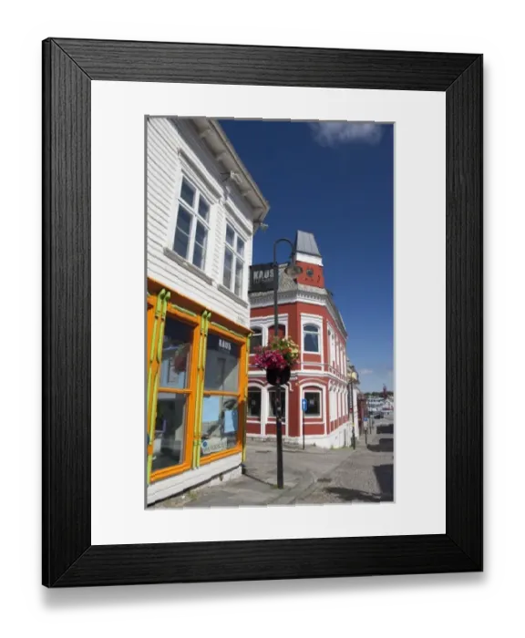 Framed Print : Norway, Stavanger. Historic downtown port area filled with 18th century homes & buildings Framed Print : Norway, Stavanger. Historic downtown port area filled with 18th century homes & buildings