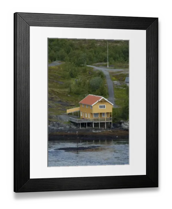 Framed Print : Norway, Tromso. Gateway to the Arctic located above the Arctic Circle. Typical views
