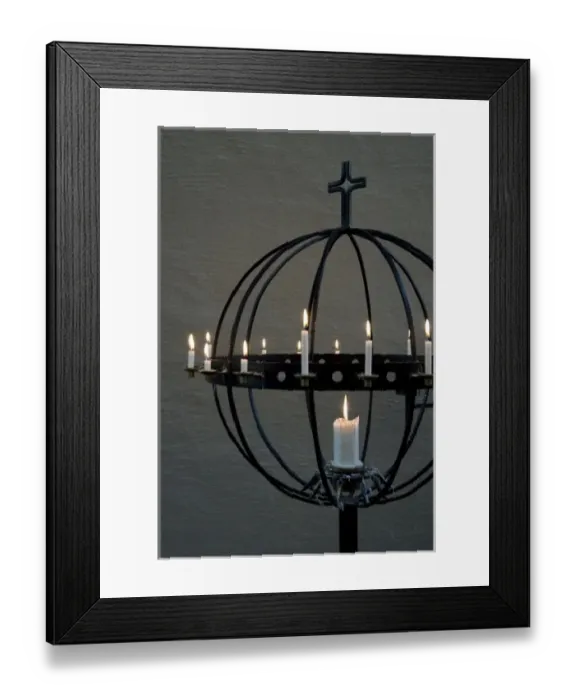 Framed Print : Norway, Tromso. Gateway to the Arctic located above the Arctic Circle. Famous landmark