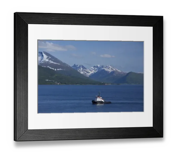 Framed Print : Norway, Tromso. Gateway to the Arctic located above the Arctic Circle. Views sailing Framed Print : Norway, Tromso. Gateway to the Arctic located above the Arctic Circle. Views sailing