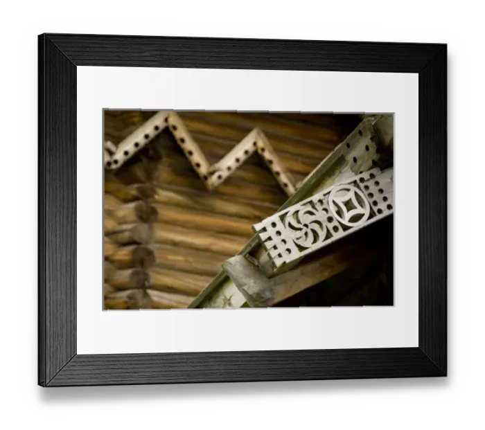 Framed Print : Russia, Lake Onega, Kizhi Island. Roof detail of historic Church of Intercession