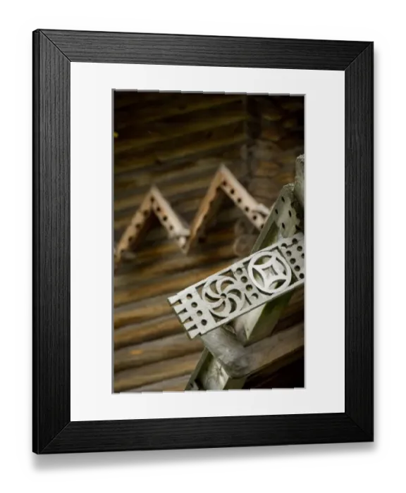 Framed Print : Russia, Lake Onega, Kizhi Island. Roof detail of historic Church of Intercession