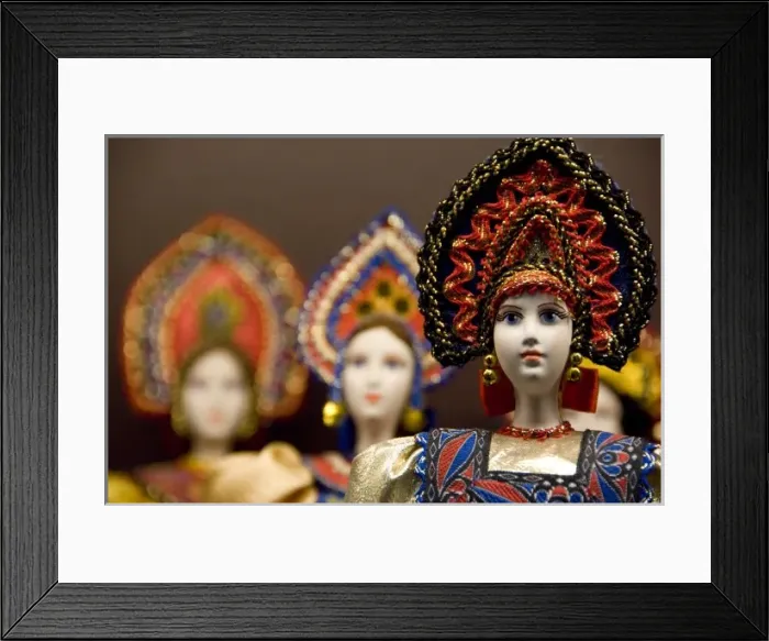 Framed Print : Russia, St. Petersburg. Traditional Russian dolls Framed Print : Russia, St. Petersburg. Traditional Russian dolls