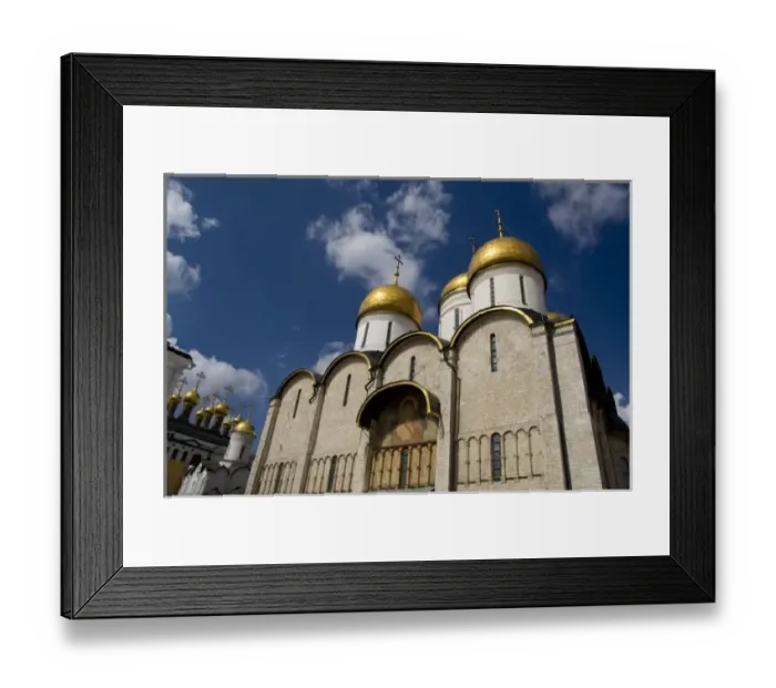 Framed Print : Russia, Moscow, The Kremlin. Cathedral of the Assumption (aka Uspensky sobor) founded in 1326