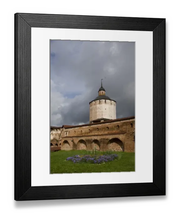 Framed Print : Russia, Volga-Baltic Waterway, Goritzy. Kirillo-Belozersky Monastery, founded in 1397 by St Framed Print : Russia, Volga-Baltic Waterway, Goritzy. Kirillo-Belozersky Monastery, founded in 1397 by St