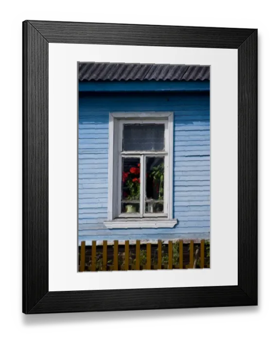 Framed Print : Russia, Volga-Baltic Waterway, Goritzy. Typical home. (RF) Framed Print : Russia, Volga-Baltic Waterway, Goritzy. Typical home. (RF)