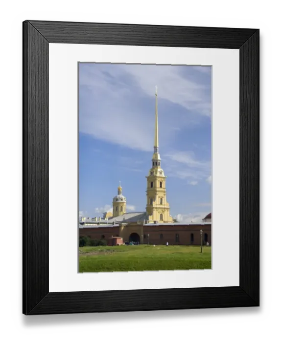 Framed Print : Russia, St. Petersburg, Hare Island, Peter and Paul Fortress. (RF) Framed Print : Russia, St. Petersburg, Hare Island, Peter and Paul Fortress. (RF)
