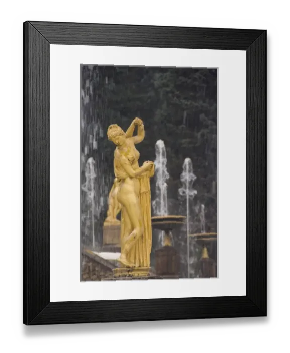 Framed Print : Unknown. Russia, St. Petersburg, Peterhoff (aka Petrodvorets), The Great Cascade fountains
