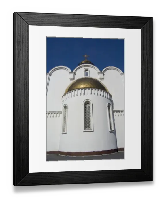 Framed Print : Russia, Murmansk. Largest city north of the Arctic Circle. Russian Orthodox Cathedral of St