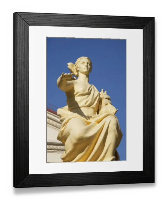 Framed Print : Fountain statue honoring mariners in front of Harbor Building at Port of Sochi, Russia on Black Sea Framed Print : Fountain statue honoring mariners in front of Harbor Building at Port of Sochi, Russia on Black Sea