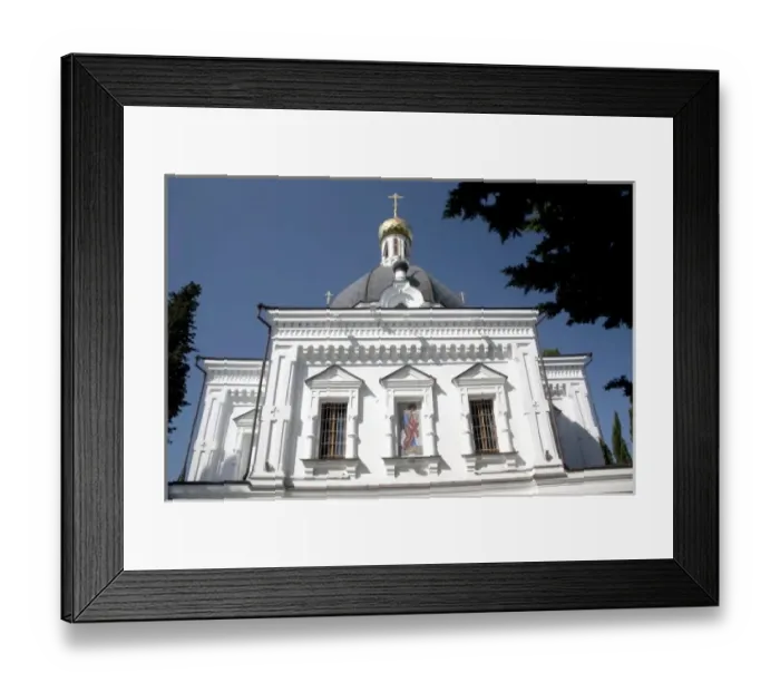 Framed Print : Russian Orthodox Cathedral Archangel Michael, a Sochi, Russian landmark above Framed Print : Russian Orthodox Cathedral Archangel Michael, a Sochi, Russian landmark above