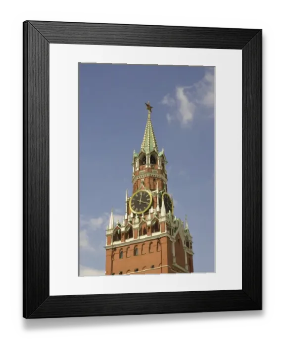 Framed Print : Russia. Moscow. Red Square. Kremlin. Savior Gate Tower Framed Print : Russia. Moscow. Red Square. Kremlin. Savior Gate Tower