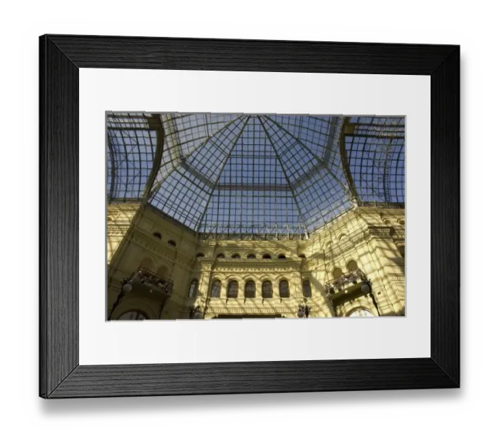 Framed Print : Russia. Moscow. Red Square. GUM department store. Glass ceiling Framed Print : Russia. Moscow. Red Square. GUM department store. Glass ceiling