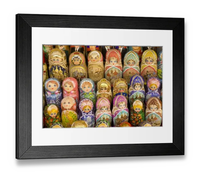 Framed Print : Russia. Moscow. Arbatskaya. Stary Arbat. Matryoshka dolls Framed Print : Russia. Moscow. Arbatskaya. Stary Arbat. Matryoshka dolls