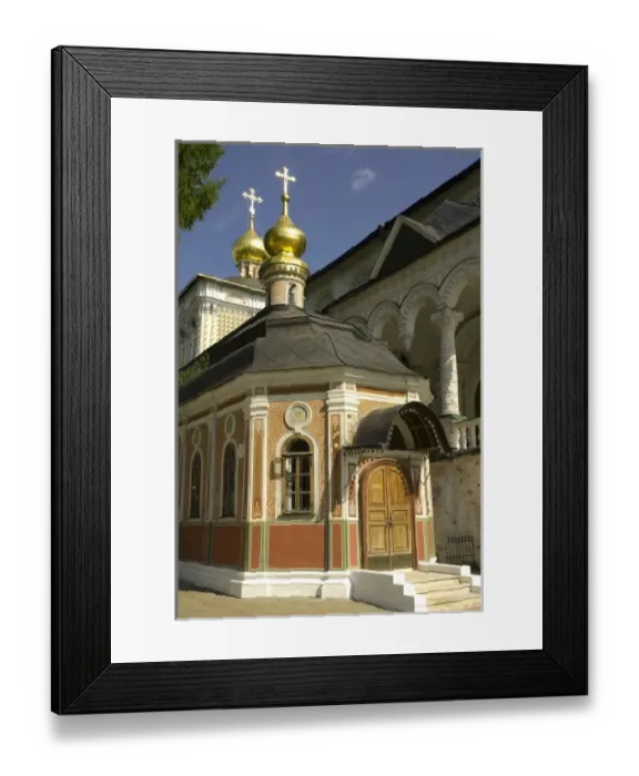 Framed Print : Russia. Sergiev Posad. Trinity Monastery. Tiny chapel Framed Print : Russia. Sergiev Posad. Trinity Monastery. Tiny chapel