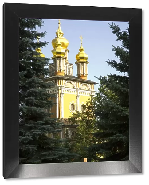 Russia. Sergiev Posad. Trinity Monastery. Onion domes