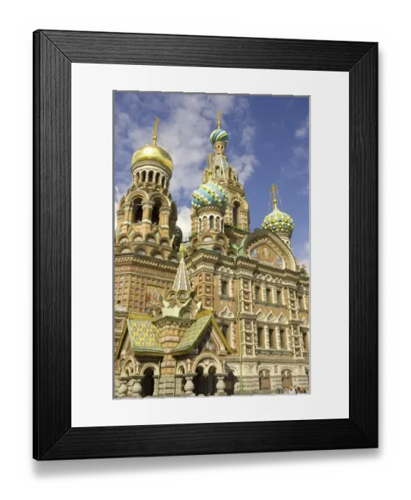 Framed Print : Russia. St. Petersburg. Domes of the Church on Spilled Blood Framed Print : Russia. St. Petersburg. Domes of the Church on Spilled Blood