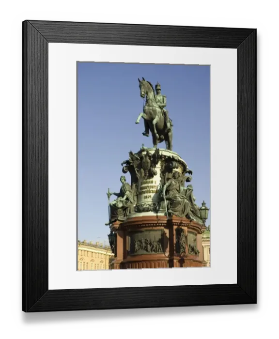 Framed Print : Russia. St. Petersburg. Monument to Nicholas I