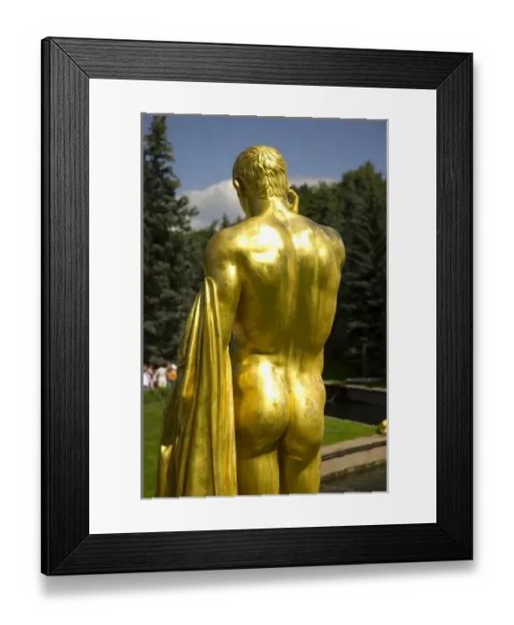 Framed Print : Russia. Petrodvorets. Peterhof Palace. Peter the Greats Summer Palace. Golden Framed Print : Russia. Petrodvorets. Peterhof Palace. Peter the Greats Summer Palace. Golden