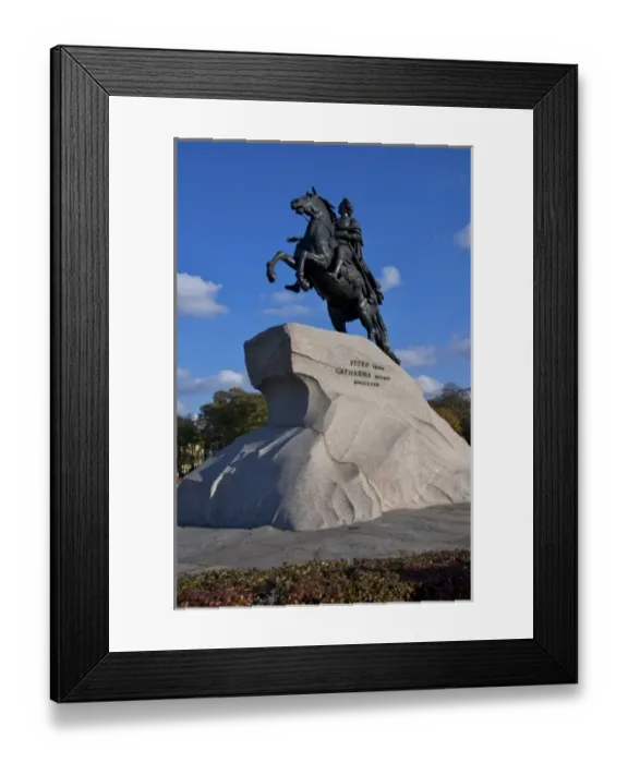 Framed Print : Russia, St. Petersburg, Statue of Peter I, Senate Square, RESTRICTED: Not available Framed Print : Russia, St. Petersburg, Statue of Peter I, Senate Square, RESTRICTED: Not available