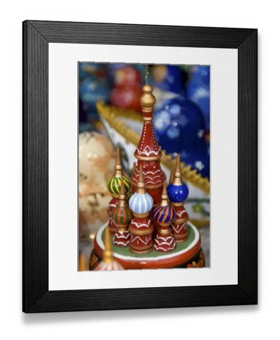 Framed Print : Russia, Vologda, Goritzy, painted music box, RESTRICTED: Not available for use by