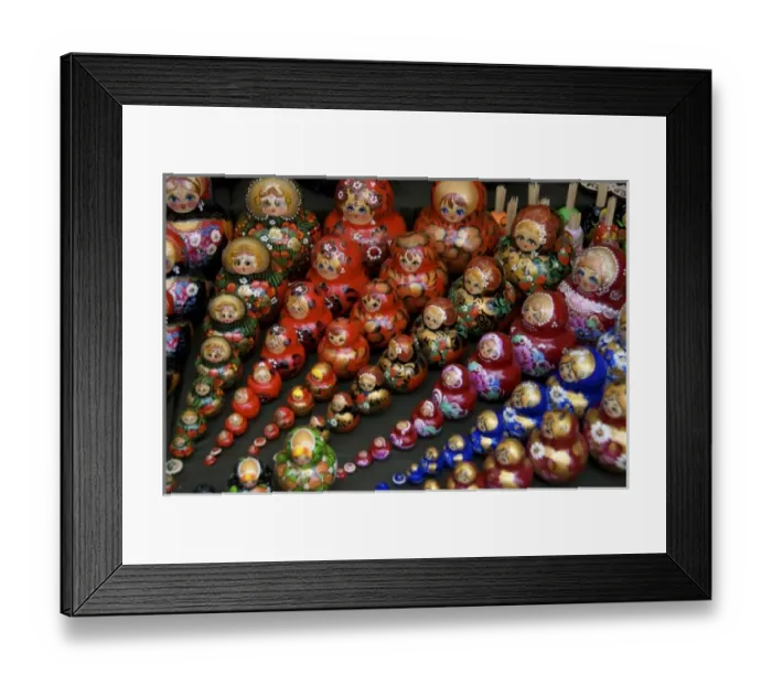 Framed Print : Russia, Yaroslavl, Uglich, Matryoshka dolls, RESTRICTED: Not available for use by Framed Print : Russia, Yaroslavl, Uglich, Matryoshka dolls, RESTRICTED: Not available for use by