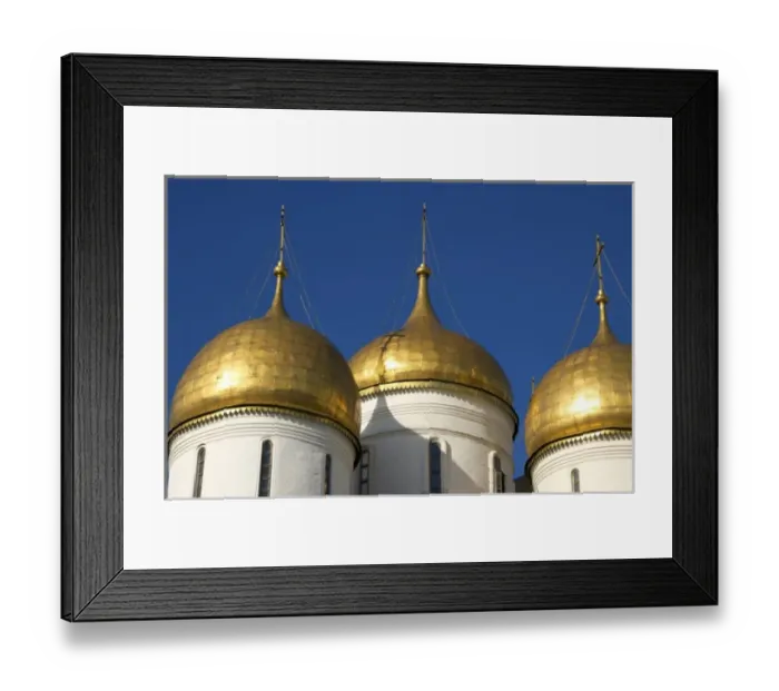 Framed Print : Russia, Moscow, Kremlin, gold domes of the Cathedral of the Dormition, RESTRICTED Framed Print : Russia, Moscow, Kremlin, gold domes of the Cathedral of the Dormition, RESTRICTED