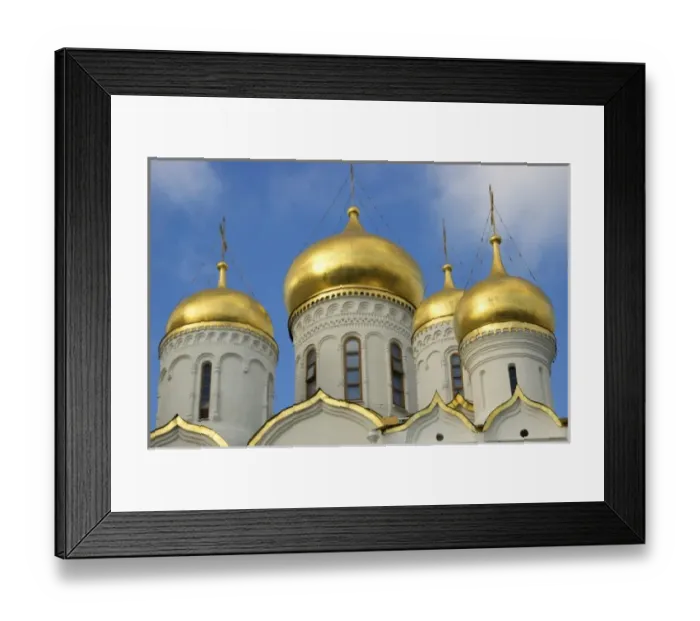 Framed Print : Russia, Moscow, Kremlin, gold domes of The Cathedral of the Annunciation, RESTRICTED Framed Print : Russia, Moscow, Kremlin, gold domes of The Cathedral of the Annunciation, RESTRICTED