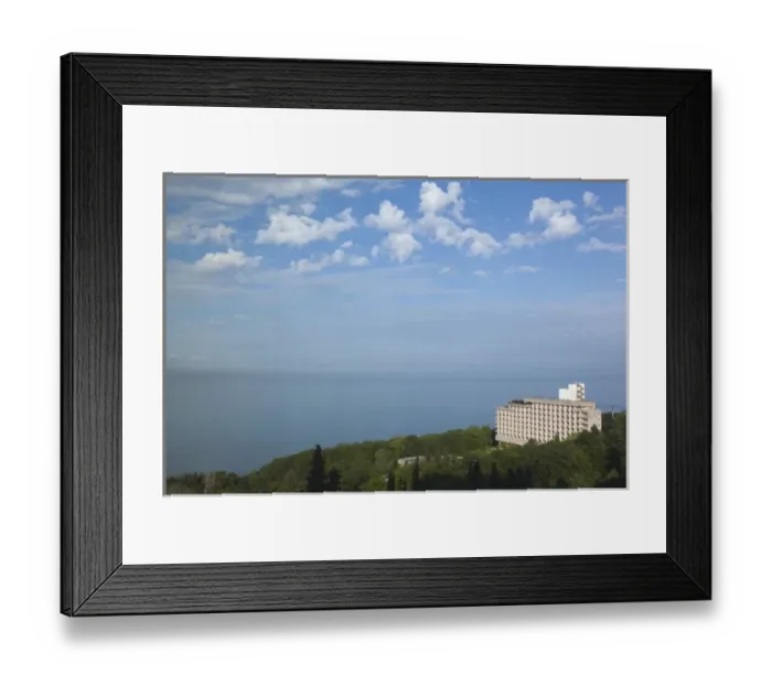 Framed Print : Russia, Black Sea Coast, Sochi, Hotel Primorye, elevated view Framed Print : Russia, Black Sea Coast, Sochi, Hotel Primorye, elevated view
