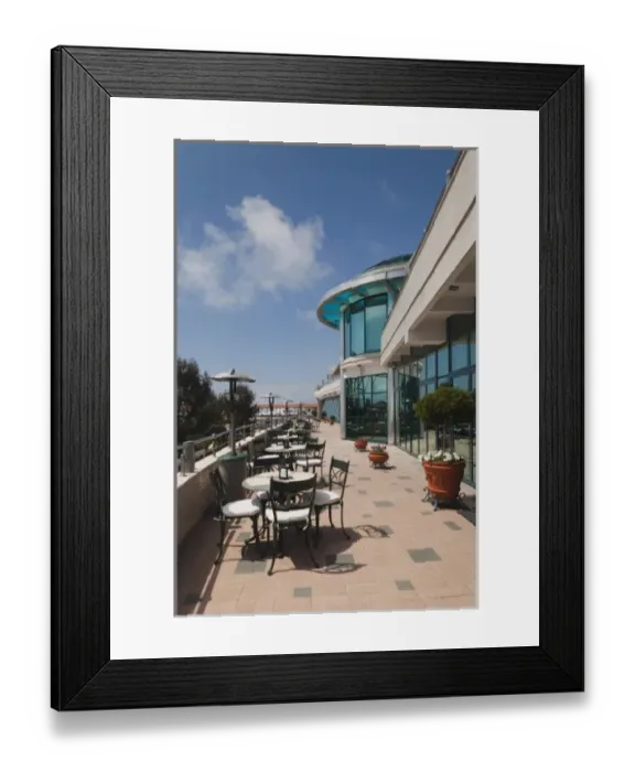 Framed Print : Russia, Black Sea Coast, Sochi, Lighthouse Beach, Primorskaya Street, cafe tables Framed Print : Russia, Black Sea Coast, Sochi, Lighthouse Beach, Primorskaya Street, cafe tables