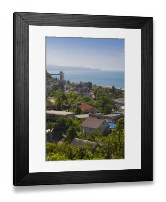 Framed Print : Russia, Black Sea Coast, Sochi-area, Dagomys, elevated town view Framed Print : Russia, Black Sea Coast, Sochi-area, Dagomys, elevated town view