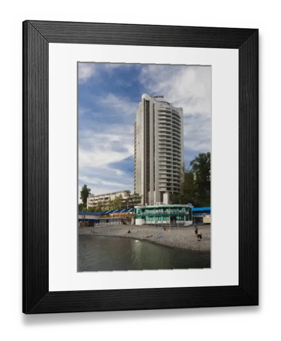Framed Print : Russia, Black Sea Coast, Sochi, Lighhouse Beach, Primorskaya Street and Alexandria Framed Print : Russia, Black Sea Coast, Sochi, Lighhouse Beach, Primorskaya Street and Alexandria