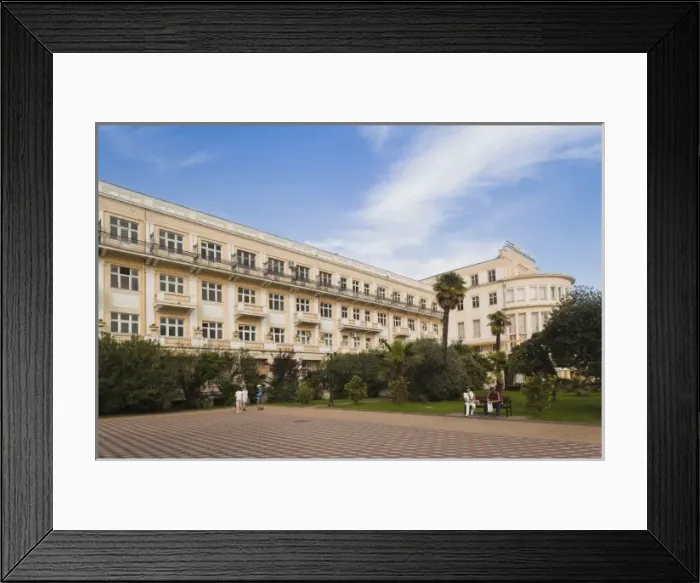 Framed Print : Russia, Black Sea Coast, Sochi, Primorskaya Hotel Framed Print : Russia, Black Sea Coast, Sochi, Primorskaya Hotel