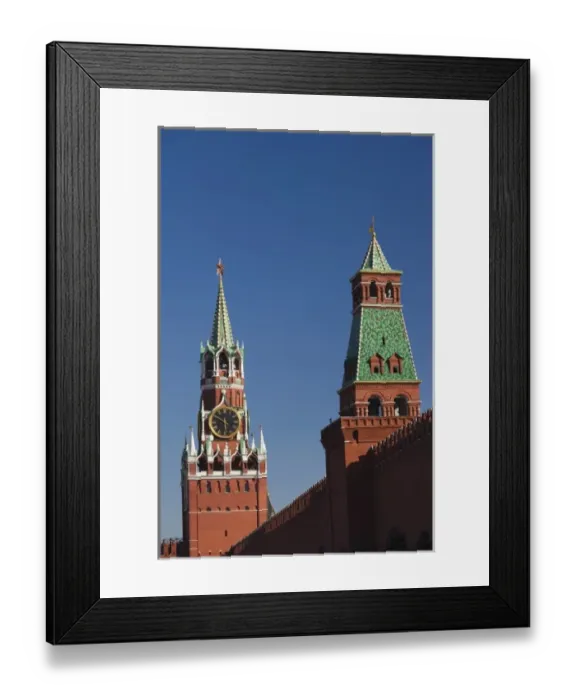 Framed Print : Russia, Moscow Oblast, Moscow, Red Square, Kremlin, Spasskaya Tower and Second Unnamed Framed Print : Russia, Moscow Oblast, Moscow, Red Square, Kremlin, Spasskaya Tower and Second Unnamed